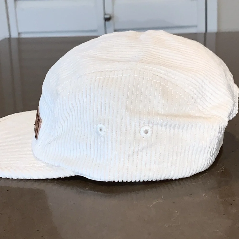 NWOT Olmeca Altos 100% Agave Tequila Cream Corduroy Strapback Baseball Cap